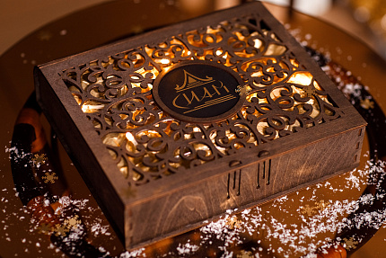 Шкатулка ручной работы "Сиам" (большая), из дерева