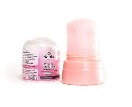 Дезодорант минеральный сакура Narda, 45г, дезодоранты