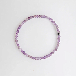 Браслет из аметиста (диаметр бусин ~ 3 мм)