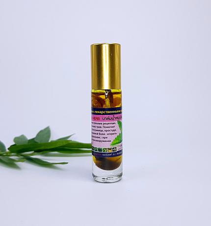 Жидкий бальзам Banna "Лекарственные растения" 10 мл , тайские бальзамы
