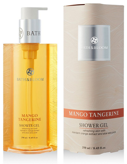 Гель для душа "Манго и танжерин" Bath&Bloom, 250 мл, распродажа %