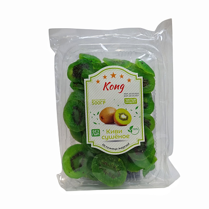 Киви сушеное KONG, 500 г, фрукты, сладости, снеки