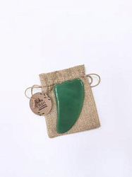 Скребок гуаша лапка из нефрита (имитация)