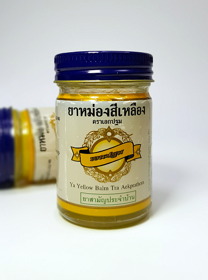 Тайский желтый бальзам Ekpathom, 50 г, тайские бальзамы