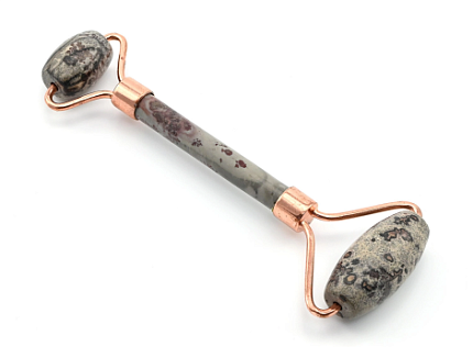 Роликовый массажер из яшмы (натуральный камень), массажёры, скребки