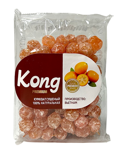 Кумкват сушеный KONG, 500г, фрукты, сладости, снеки